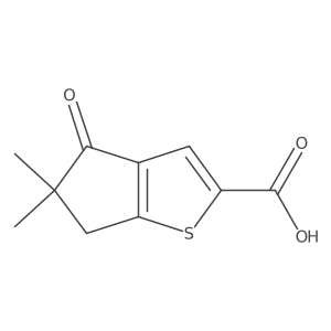 5,5-Dimethyl-4-oxo-5,6-dihydro-4H-cyclopenta[b]thiophene-2-carboxylic Acid Structure