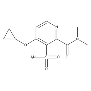 4-Cyclopropoxy-N,N-dimethyl-3-sulfamoylpicolinamide Structure