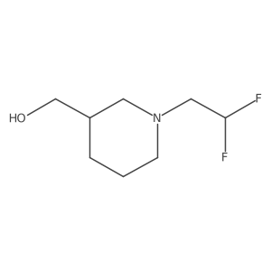 (1-(2,2-Difluoroethyl)piperidin-3-yl)methanol Structure