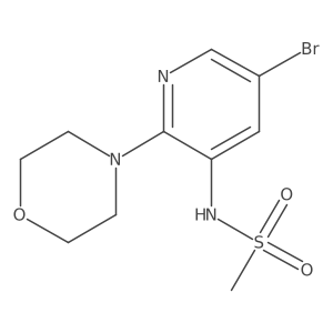 n-(5-Bromo-2-morpholinopyridin-3-yl)methanesulfonamide Structure