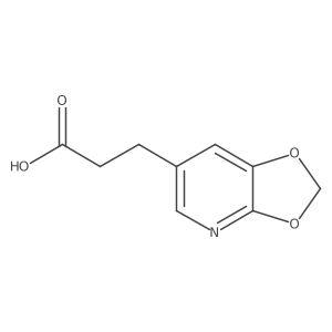 3-[1,3]Dioxolo[4,5-B]pyridin-6-ylpropanoic acid结构式