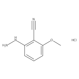 2-Hydrazinyl-6-methoxybenzonitrile hydrochloride结构式