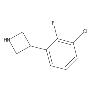 3-(3-Chloro-2-fluorophenyl)azetidine Structure