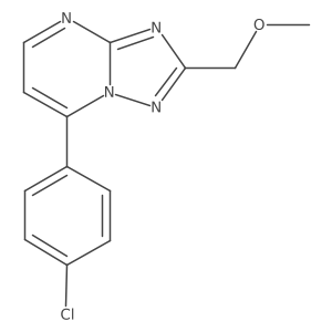 7-(4-Chlorophenyl)-2-(methoxymethyl)[1,2,4]triazolo[1,5-a]pyrimidine Structure