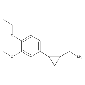 [2-(4-Ethoxy-3-methoxyphenyl)cyclopropyl]methanamine Structure