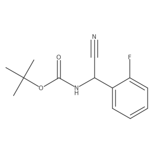 tert-butyl N-[cyano(2-fluorophenyl)methyl]carbamate结构式