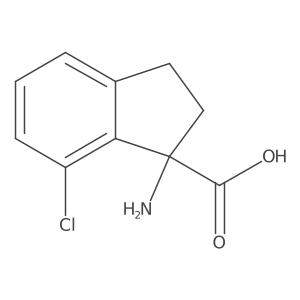 1-Amino-7-chloro-2,3-dihydro-1H-indene-1-carboxylic acid Structure