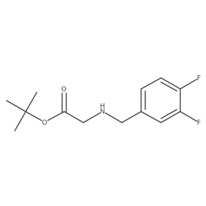 Tert-butyl 2-{[(3,4-difluorophenyl)methyl]amino}acetate Structure