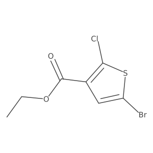 Ethyl 5-bromo-2-chlorothiophene-3-carboxylate Structure