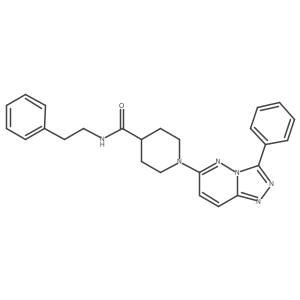 N-(2-phenylethyl)-1-(3-phenyl[1,2,4]triazolo[4,3-b]pyridazin-6-yl)piperidine-4-carboxamide Structure