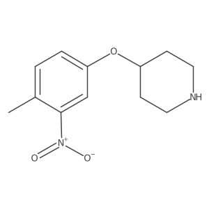 4-(4-Methyl-3-nitrophenoxy)piperidine结构式
