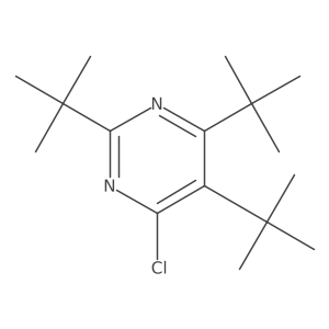 4-Chloro-2,5,6-tris(1,1-dimethylethyl)pyrimidine结构式
