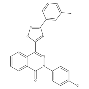 2-(4-chlorophenyl)-4-[3-(3-methylphenyl)-1,2,4-oxadiazol-5-yl]phthalazin-1(2H)-one Structure