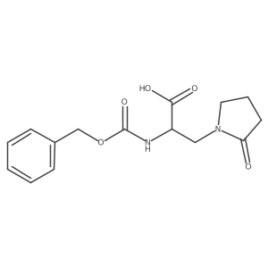 (S)-2-(((benzyloxy)carbonyl)amino)-3-(2-oxopyrrolidin-1-yl)propanoic acid结构式