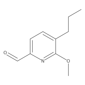 6-Methoxy-5-propylpyridine-2-carbaldehyde结构式