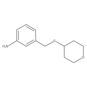 3-[(Oxan-4-ylsulfanyl)methyl]aniline Structure