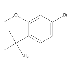 2-(4-Bromo-2-methoxyphenyl)propan-2-amine Structure