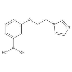 (3-(2-(1H-Imidazol-1-yl)ethoxy)phenyl)boronic acid结构式