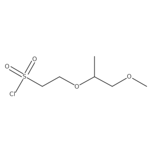 2-[(1-Methoxypropan-2-yl)oxy]ethane-1-sulfonyl chloride结构式