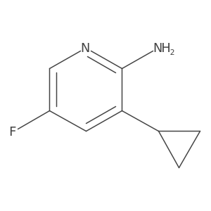 3-Cyclopropyl-5-fluoropyridin-2-amine Structure