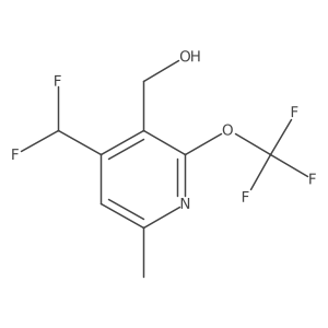 (4-(Difluoromethyl)-6-methyl-2-(trifluoromethoxy)pyridin-3-yl)methanol Structure