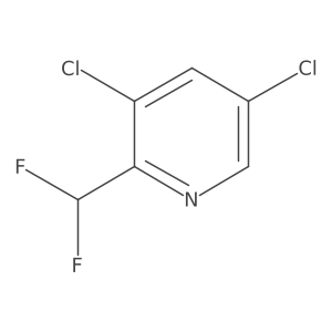 3,5-Dichloro-2-(difluoromethyl)pyridine Structure