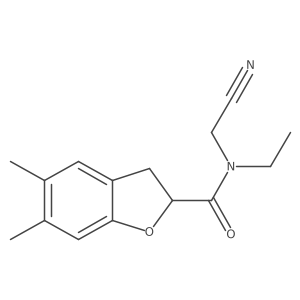 N-(cyanomethyl)-N-ethyl-5,6-dimethyl-2,3-dihydro-1-benzofuran-2-carboxamide Structure