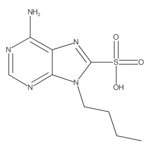 6-amino-9-butyl-9H-purine-8-sulfonic acid Structure