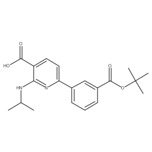 6-(3-(Tert-butoxycarbonyl)phenyl)-2-(isopropylamino)nicotinic acid Structure
