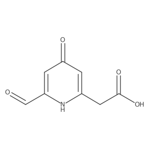 (6-Formyl-4-hydroxypyridin-2-YL)acetic acid Structure