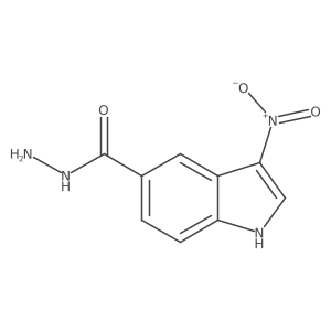 3-nitro-1H-indole-5-carbohydrazide结构式
