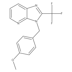 3-(4-methoxybenzyl)-2-(trifluoromethyl)-3H-imidazo[4,5-b]pyridine结构式