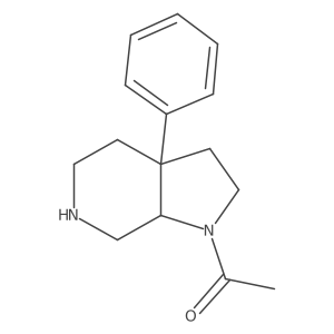 1-(3A-phenyloctahydro-1H-pyrrolo[2,3-c]pyridin-1-yl)ethanone结构式