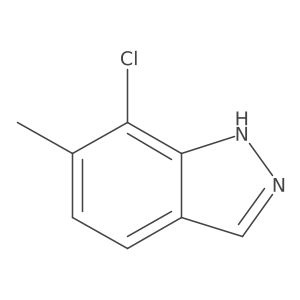 7-Chloro-6-methyl-1H-indazole Structure