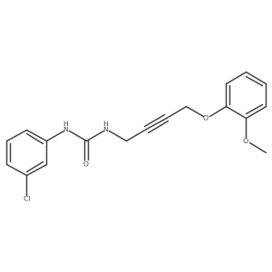 1-(3-Chlorophenyl)-3-(4-(2-methoxyphenoxy)but-2-yn-1-yl)urea结构式