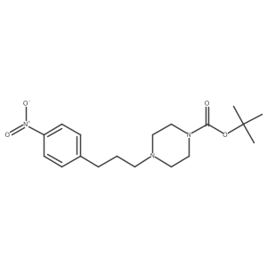 Tert-butyl 4-(3-(4-nitrophenyl)propyl)piperazine-1-carboxylate结构式