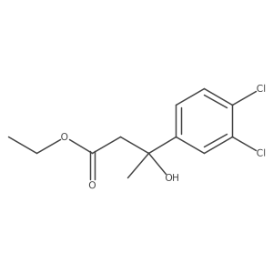 Ethyl 3-(3,4-dichlorophenyl)-3-hydroxybutanoate Structure