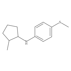 N-(2-Methylcyclopentyl)-4-(methylsulfanyl)aniline结构式
