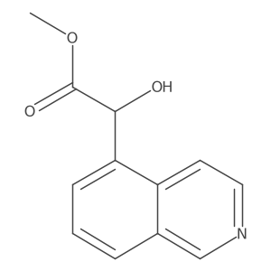Methyl 2-hydroxy-2-(isoquinolin-5-yl)acetate结构式