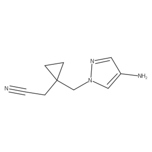 2-(1-[(4-Amino-1H-pyrazol-1-YL)methyl]cyclopropyl)acetonitrile Structure