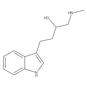 4-(1H-indol-3-yl)-1-(methylamino)butan-2-ol结构式