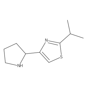 2-(Propan-2-yl)-4-(pyrrolidin-2-yl)-1,3-thiazole Structure