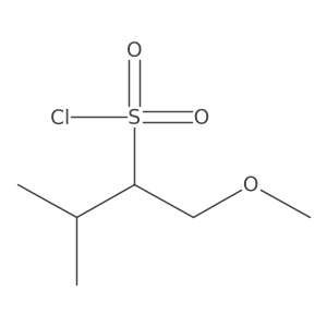 1-Methoxy-3-methylbutane-2-sulfonyl chloride Structure