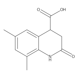 6,8-Dimethyl-2-oxo-1,2,3,4-tetrahydroquinoline-4-carboxylic acid Structure
