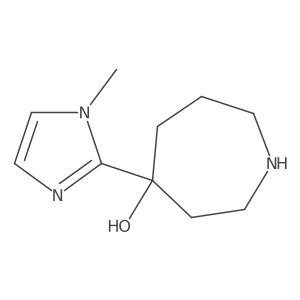 4-(1-Methyl-1H-imidazol-2-yl)azepan-4-ol dihydrochloride结构式