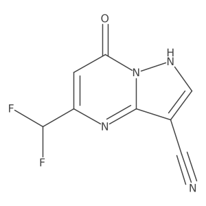 5-(difluoromethyl)-7-oxo-4H,7H-pyrazolo[1,5-a]pyrimidine-3-carbonitrile结构式