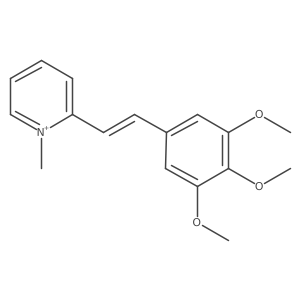 1-Methyl-2-[(1E)-2-(3,4,5-trimethoxyphenyl)ethenyl]pyridinium Structure