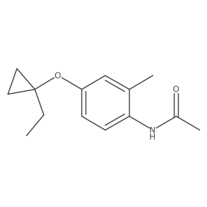 N-[4-(1-ethylcyclopropyl)oxy-2-methylphenyl]acetamide Structure
