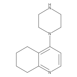 4-(1-Piperazinyl)-5,6,7,8-tetrahydroquinoline结构式