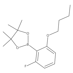 2-(2-Butoxy-6-fluorophenyl)-4,4,5,5-tetramethyl-1,3,2-dioxaborolane Structure